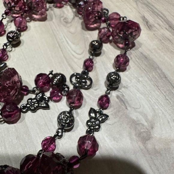 Sparkling Amethyst Crush Necklace – Playful, Bold & Beautiful! 💜 - Picture 3 of 3